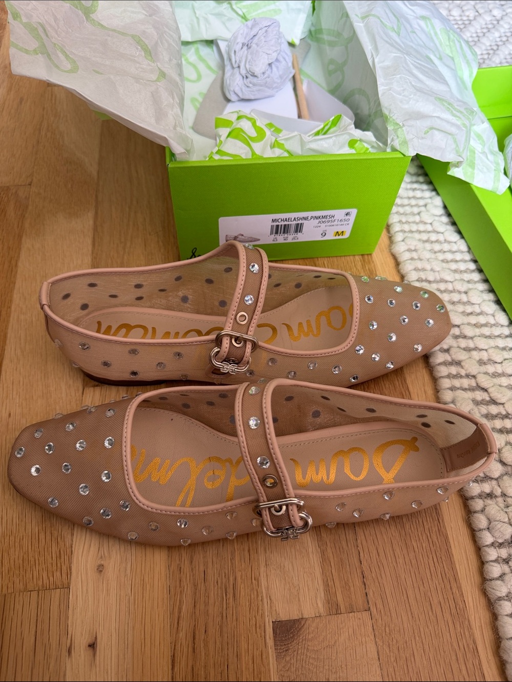Sam Edelman Michaela Studded Mary Jane Flats - Picture 3 of 7